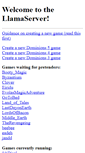 Mobile Screenshot of llamaserver.net